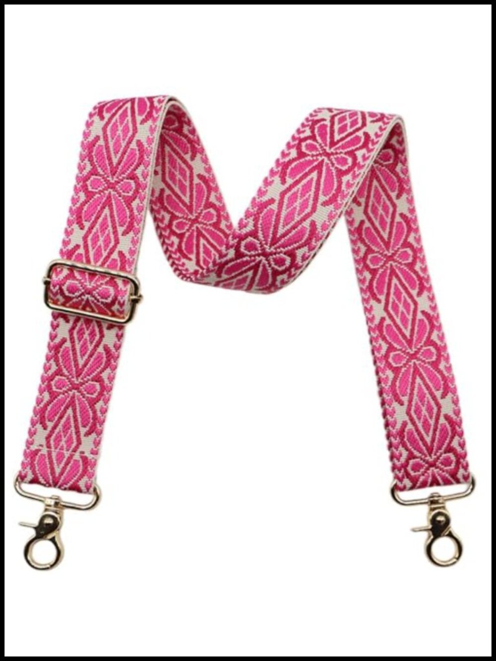 Adjustable Woven Bag Strap 33-55in Non-Slip Crossbody Replacement